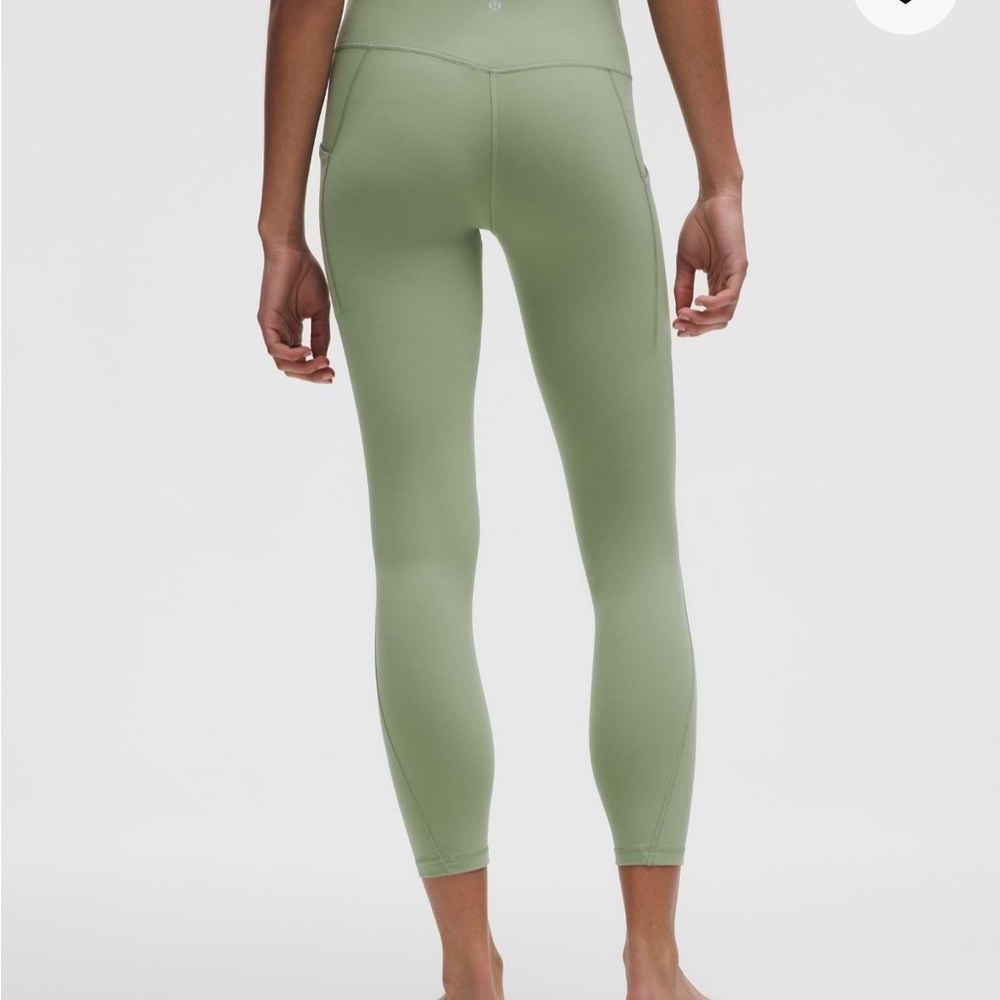 Lululemon Athletica High-Rise Pants with Pockets 25‘’Mint Green Leggings Size6